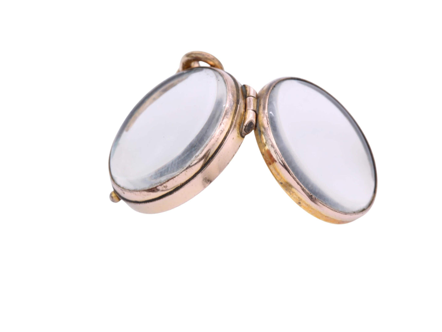 Antique 9ct Gold Glass Locket