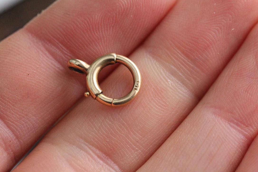 Antique 18ct Gold Bolt Clasp, 10mm