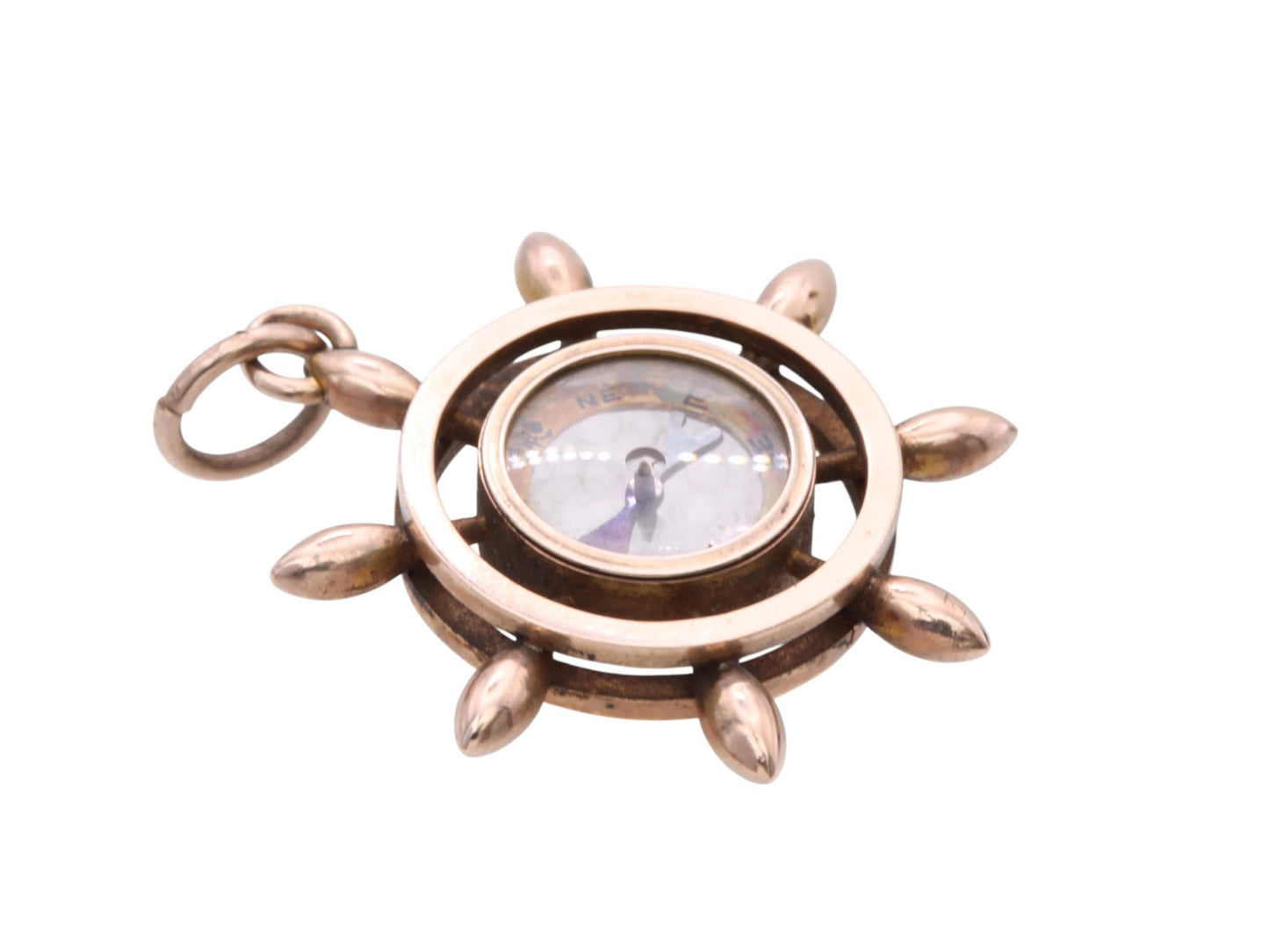 Antique 9ct Gold Compass Pendant