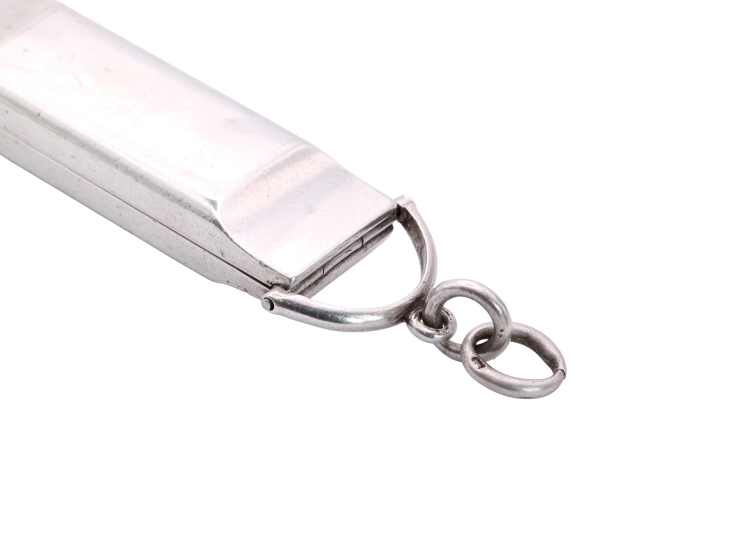 Antique-Sterling-Silver-Three-Note-Opening-Whistle,-Dog-Training,-1905