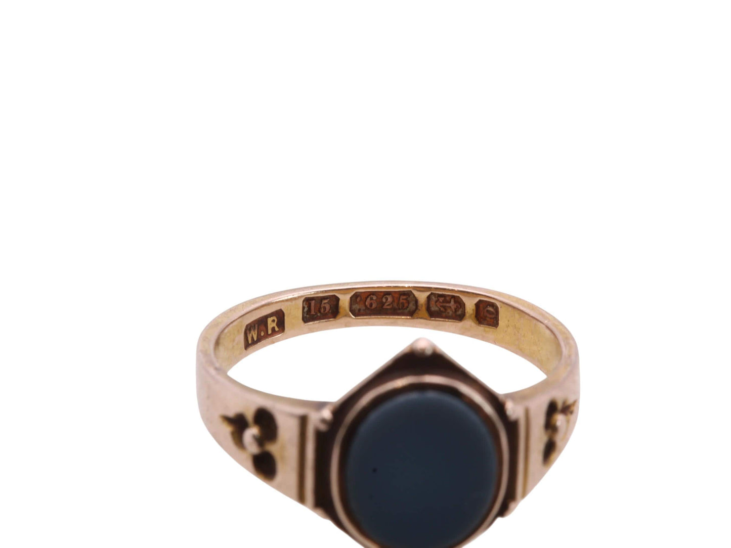 Antique-15ct-Gold-Blue-Sardonyx-Signet-Ring,-1865