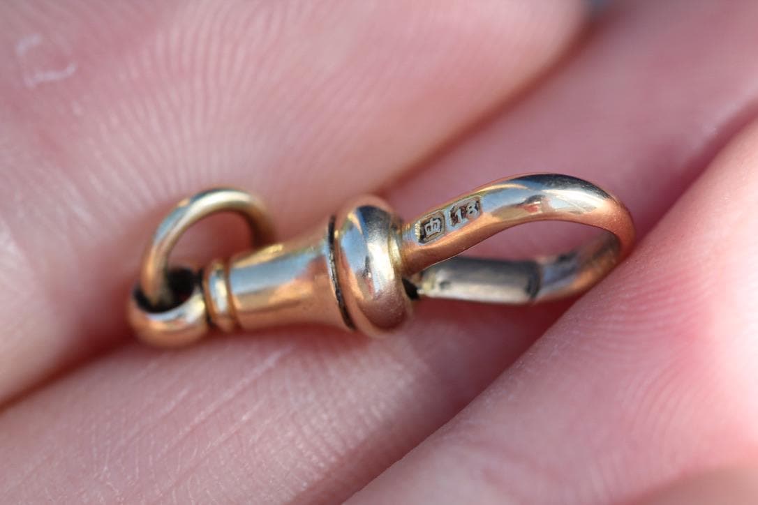 Antique-18ct-Gold-Dog-Clip-Clasp