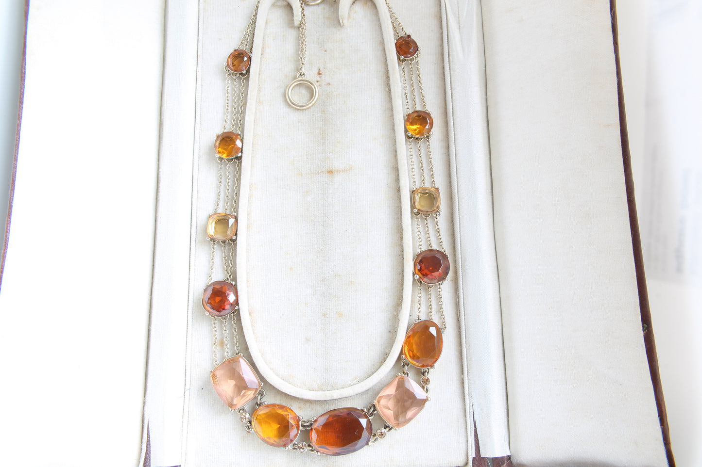 art-deco-gold-amber-citrine-paste-necklace