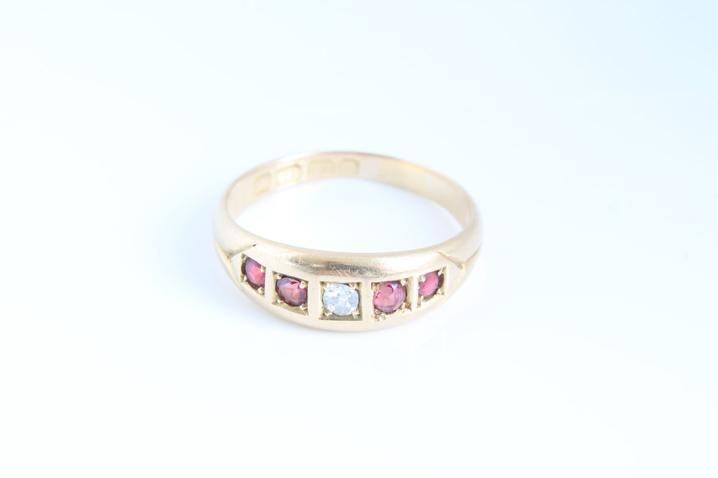 edwardian-18ct-gold-diamond-and-ruby-ring