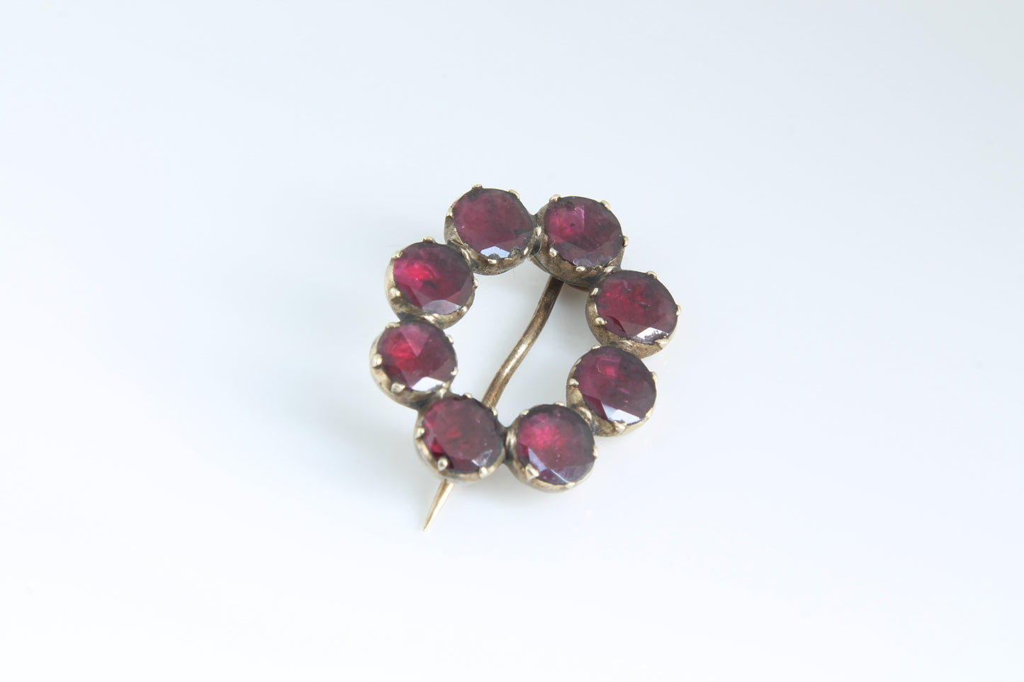 georgian-9ct-gold-and-garnet-brooch
