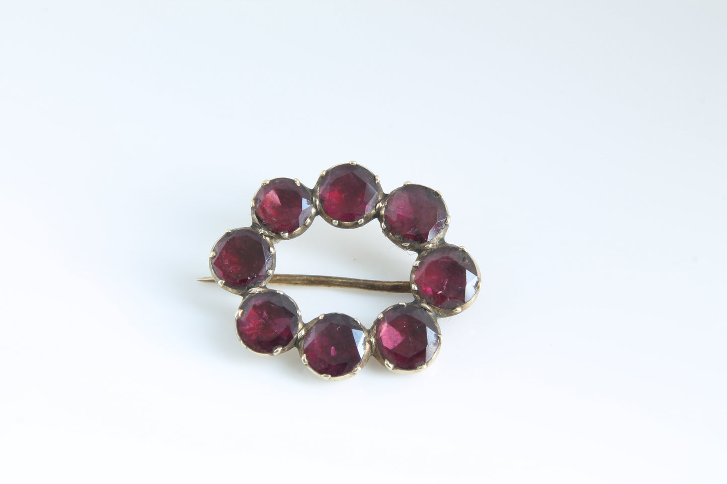 georgian-9ct-gold-and-garnet-brooch