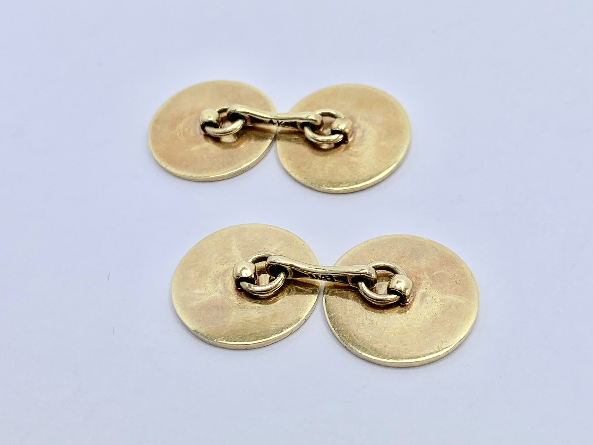 14ct-antique-gold-enamel-cufflinks