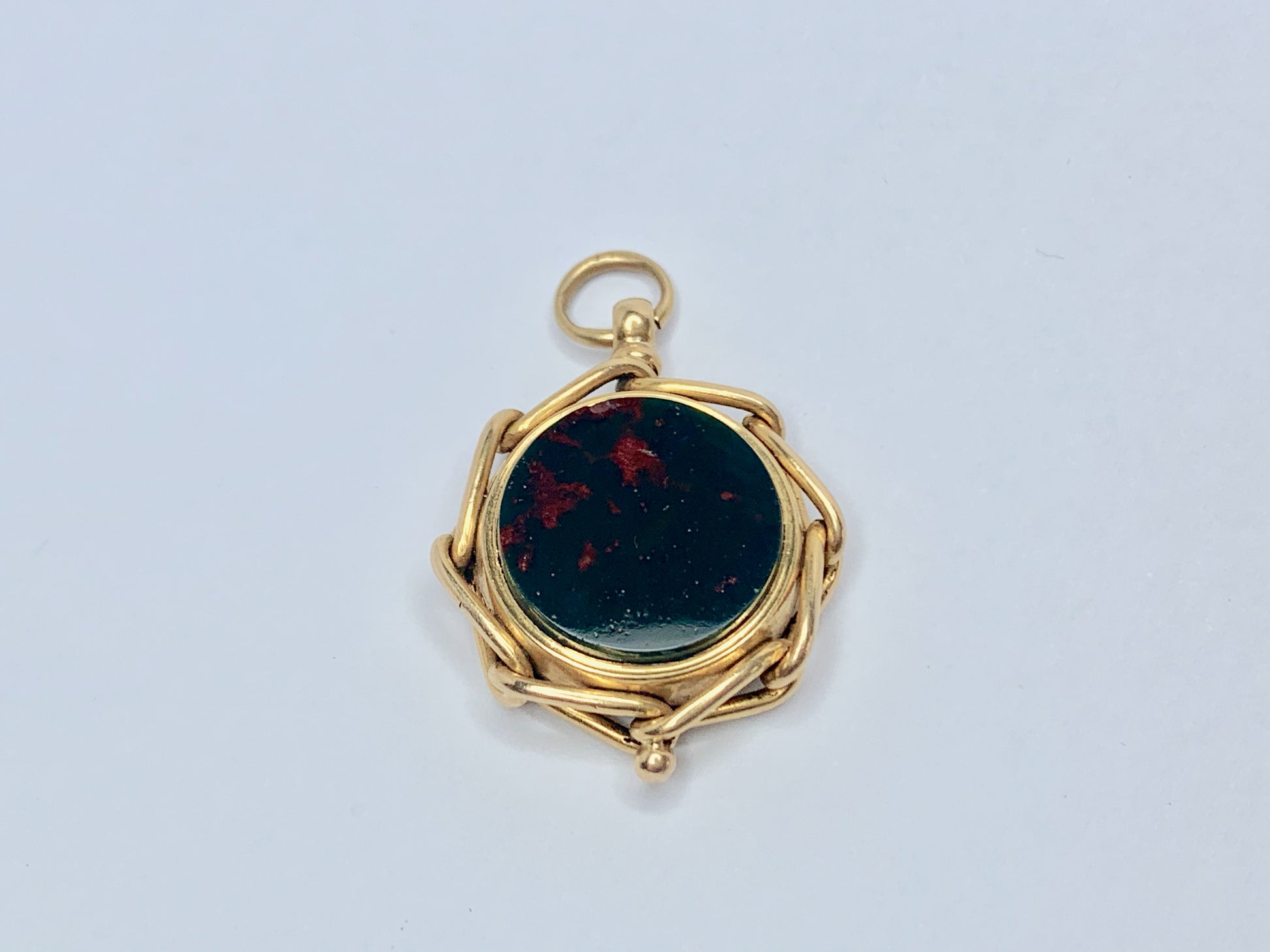 victorian-compass-bloodstone-watch-fob