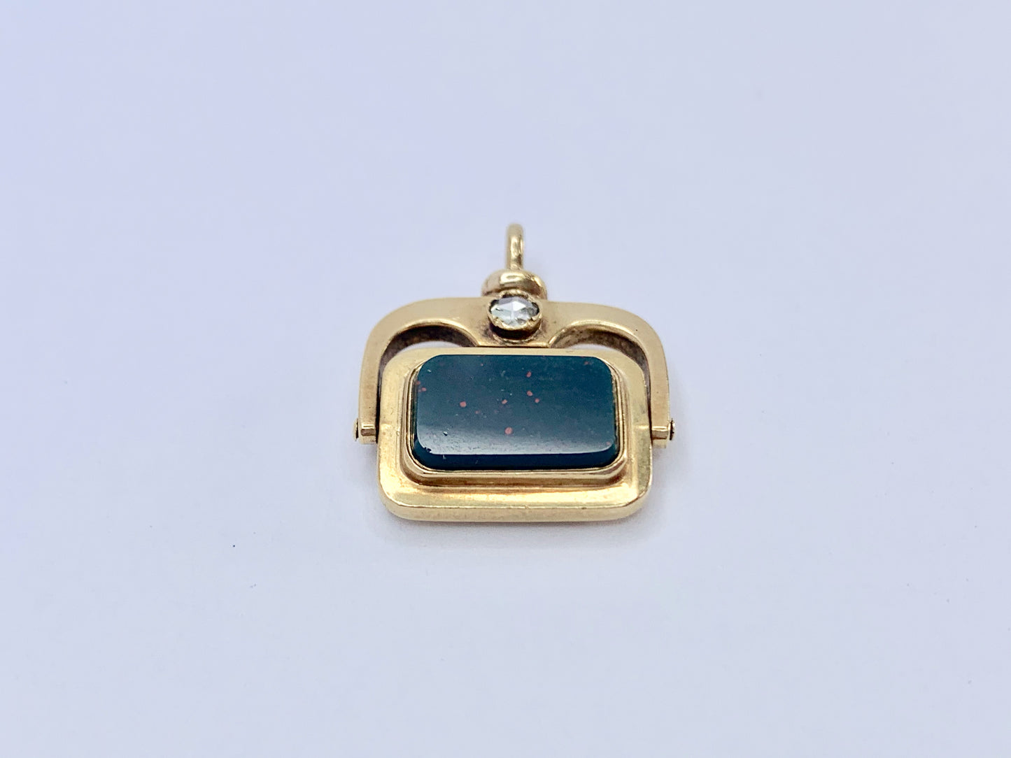 antique-bloodstone-diamond-intaglio-fob