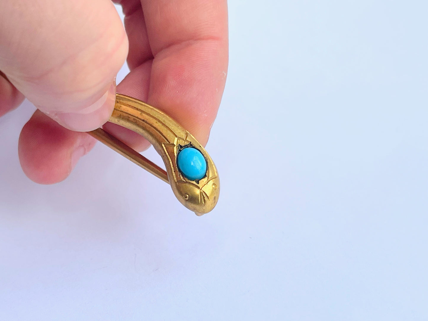 victorian-turquoise-snake-brooch