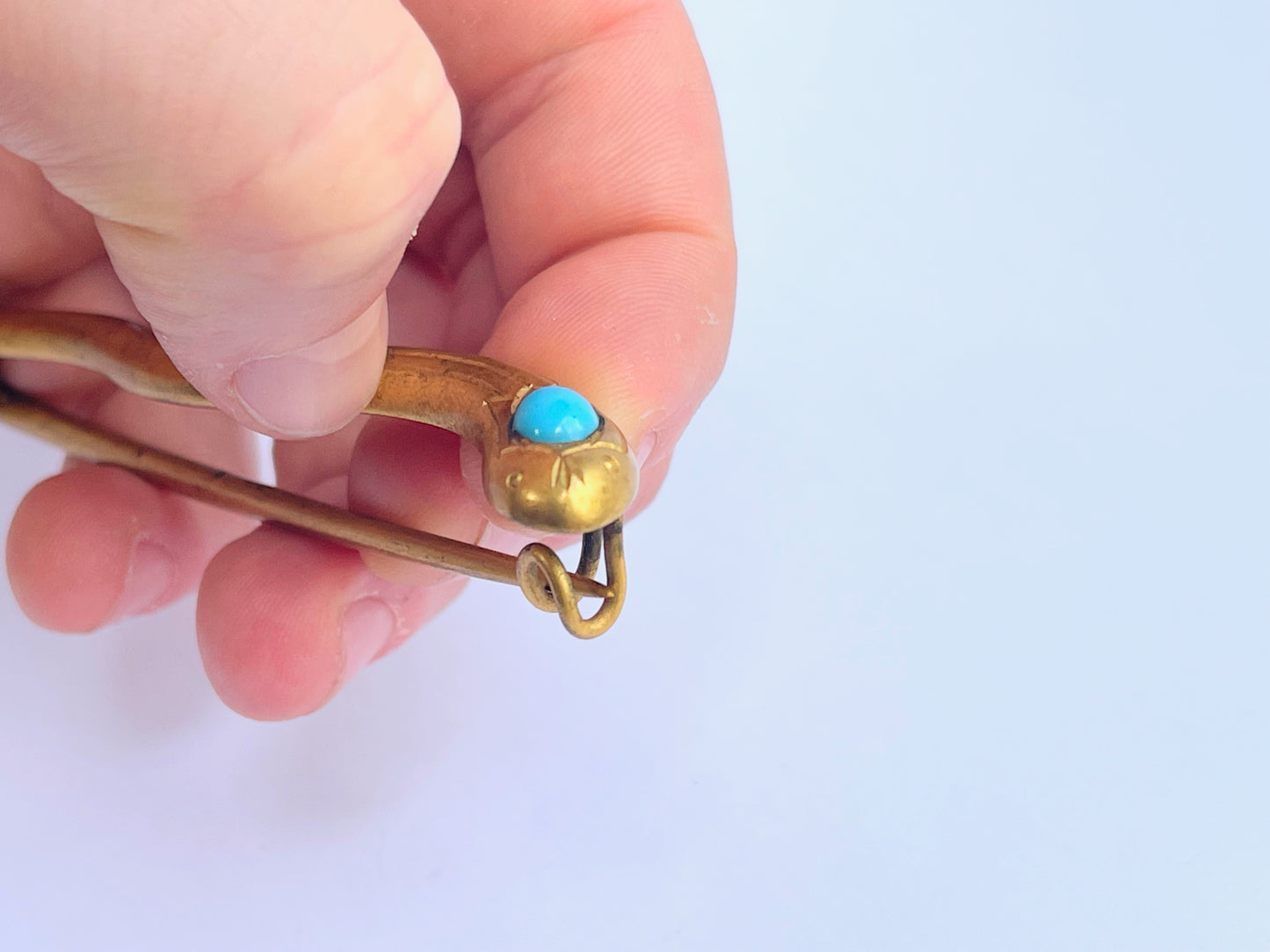 victorian-turquoise-snake-brooch