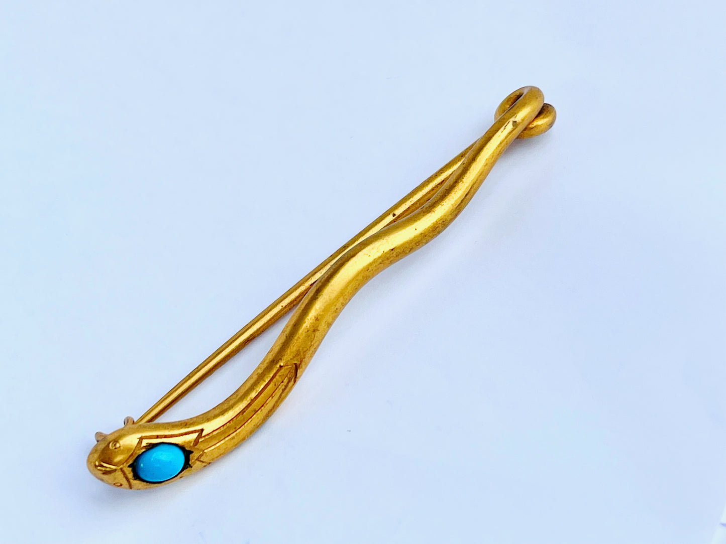 victorian-turquoise-snake-brooch