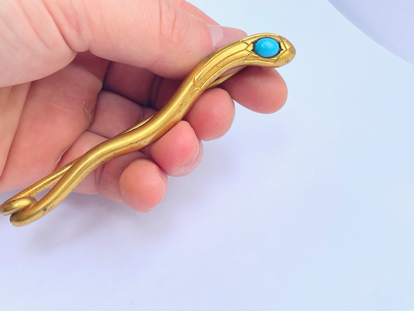 victorian-turquoise-snake-brooch
