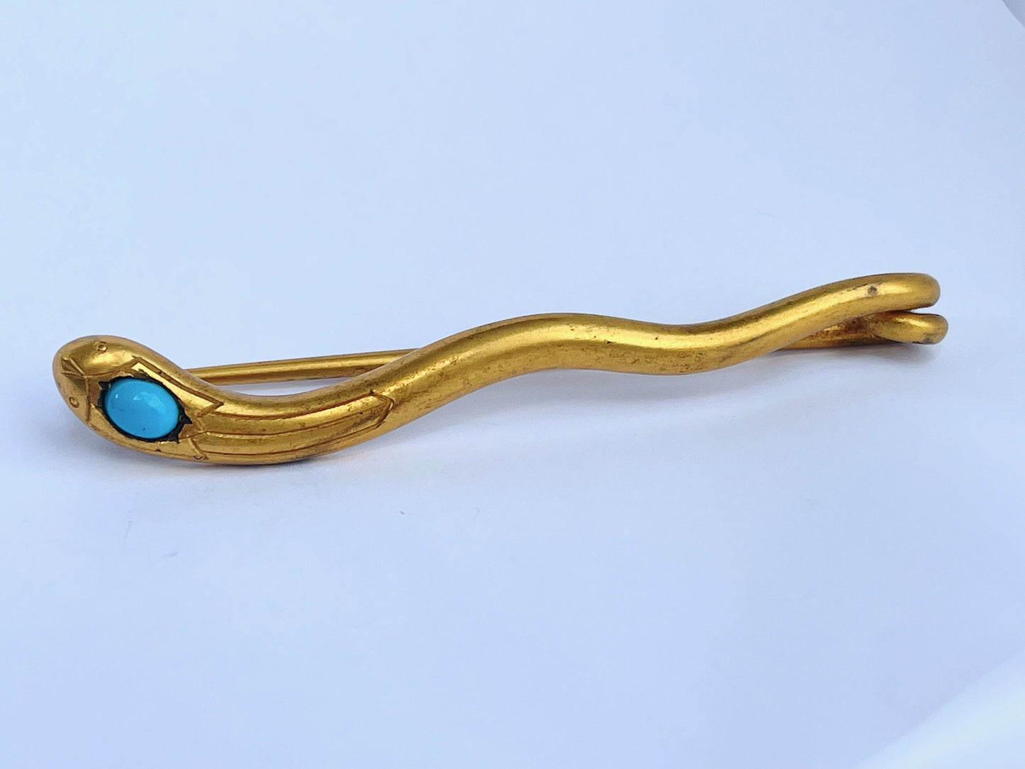 victorian-18ct-gold-guilded-turquoise-snake-brooch