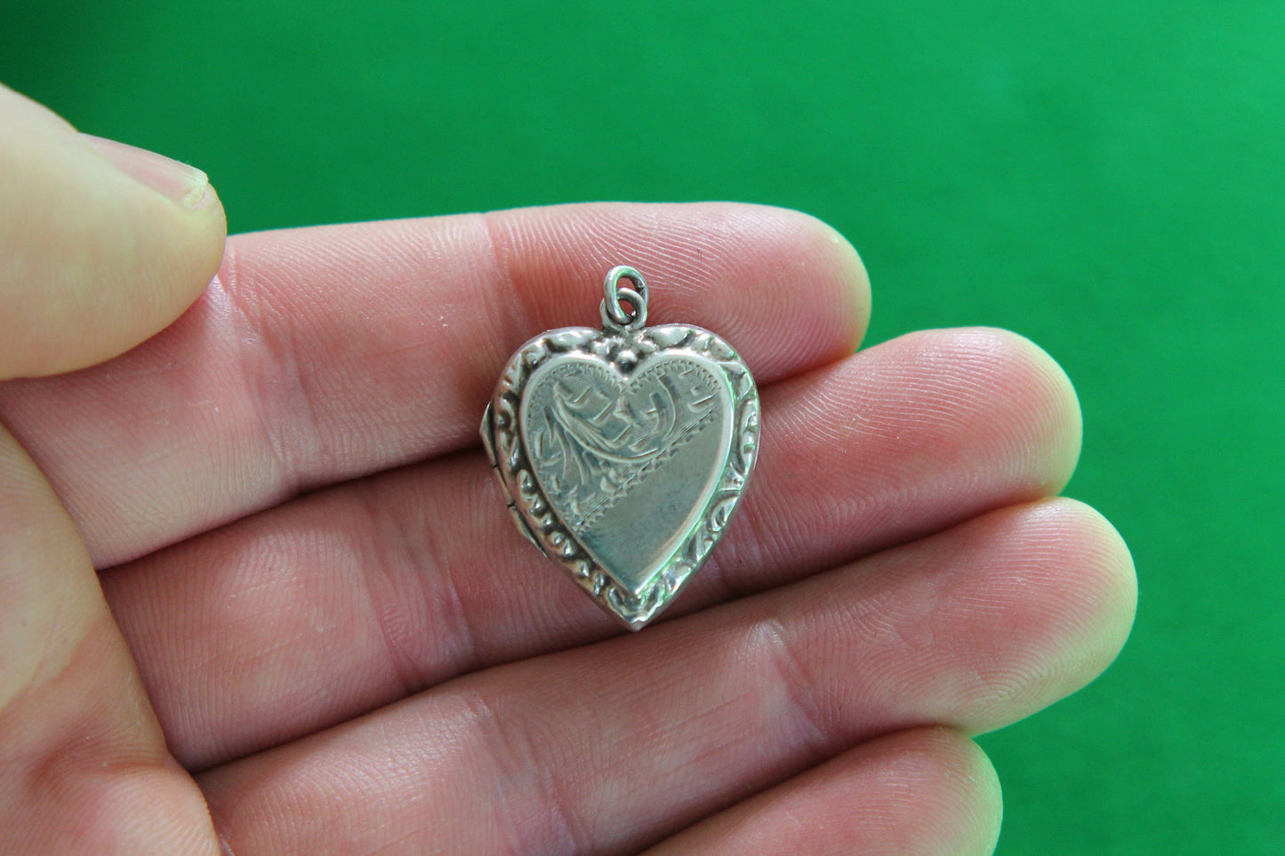 Art Deco Silver Back & Front Locket
