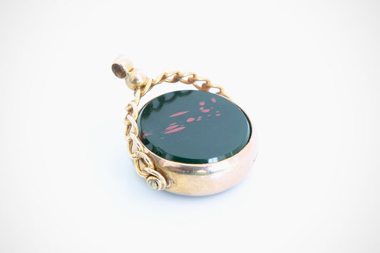 9ct-gold-bloodstone-spinner-fob-1925