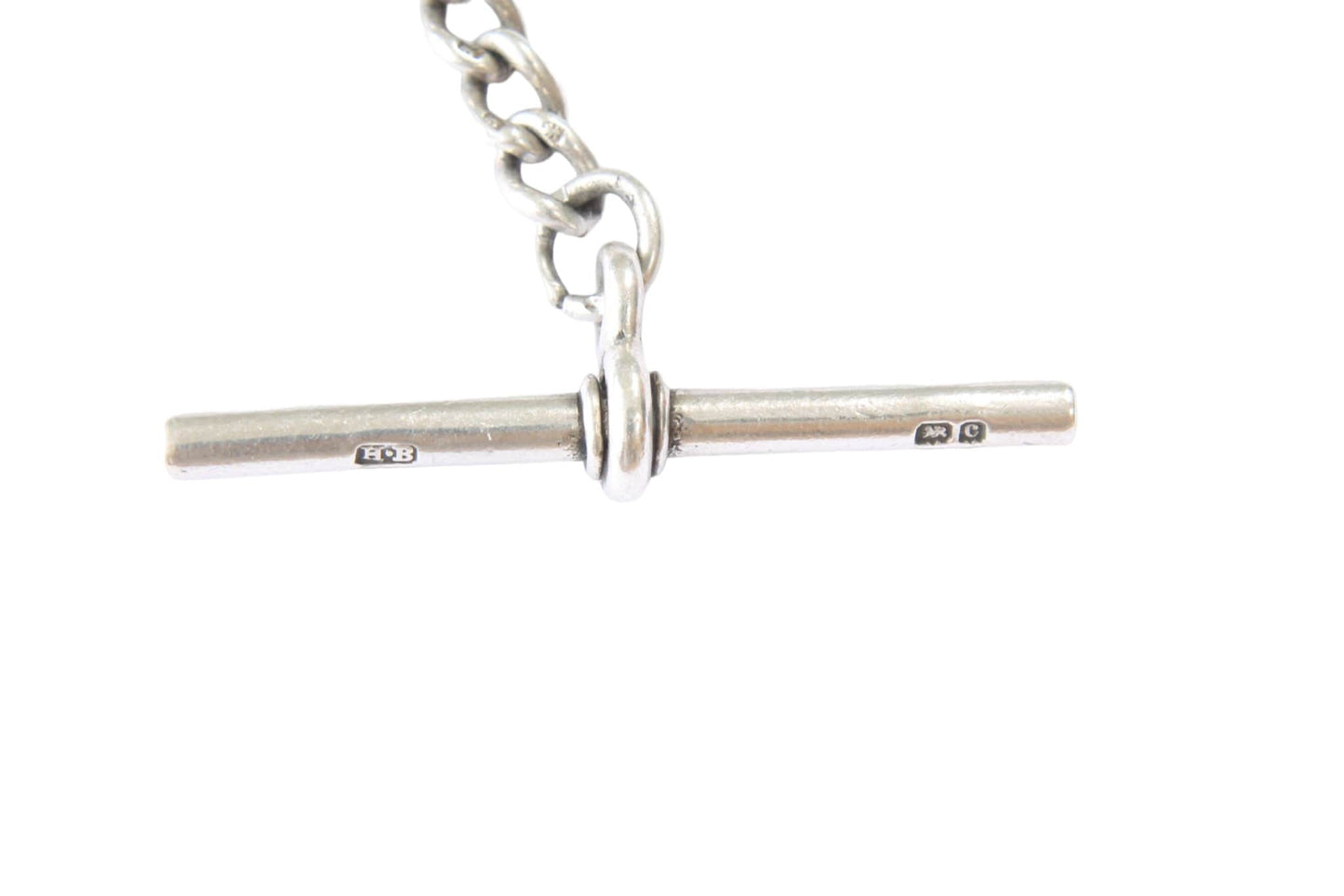 Antique Silver Pocket Watch Chain Necklace