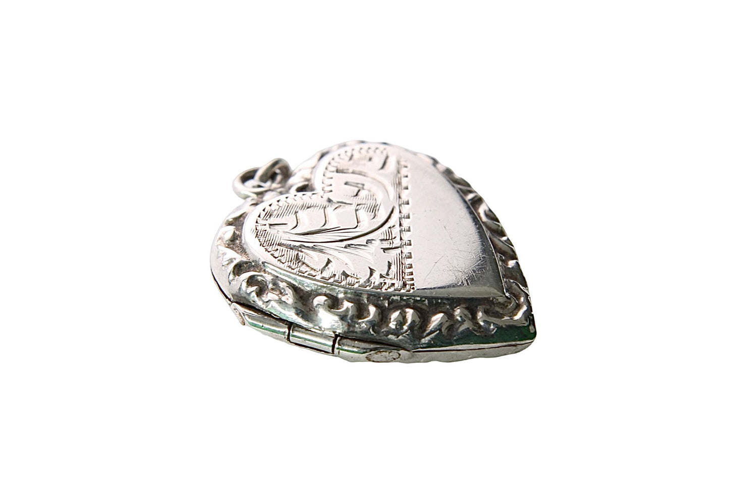 Art Deco Silver Back & Front Locket