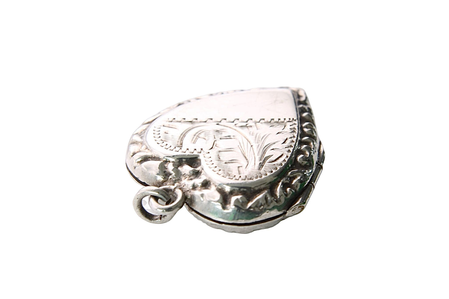 Art Deco Silver Back & Front Locket