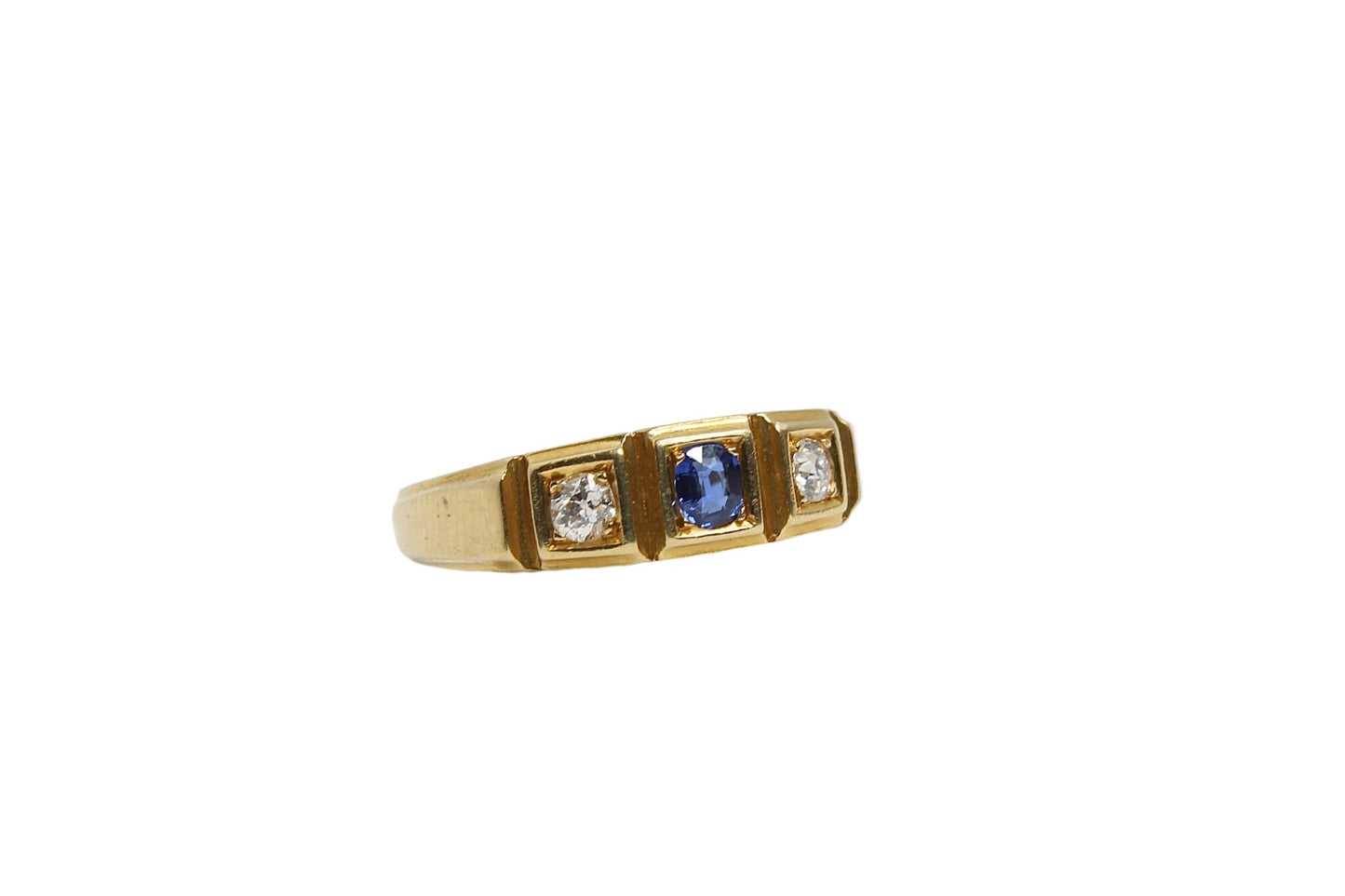 antique-victorian-18ct-gold-diamond-sapphire-gypsy-ring-1892