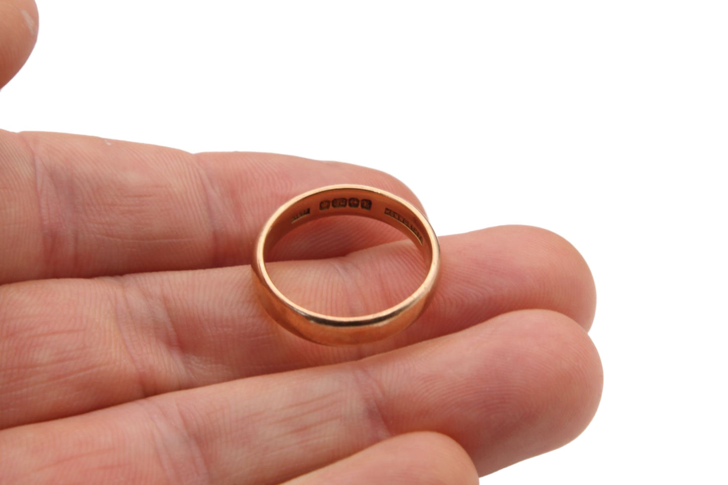 antique-22ct-rose-gold-d-shape-wedding-band-ring-4-5mm-6-1g