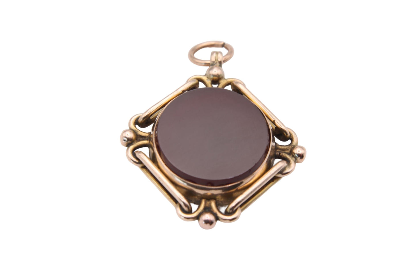 antique-9ct-rose-gold-compass-carnelian-pendant-fob-1903