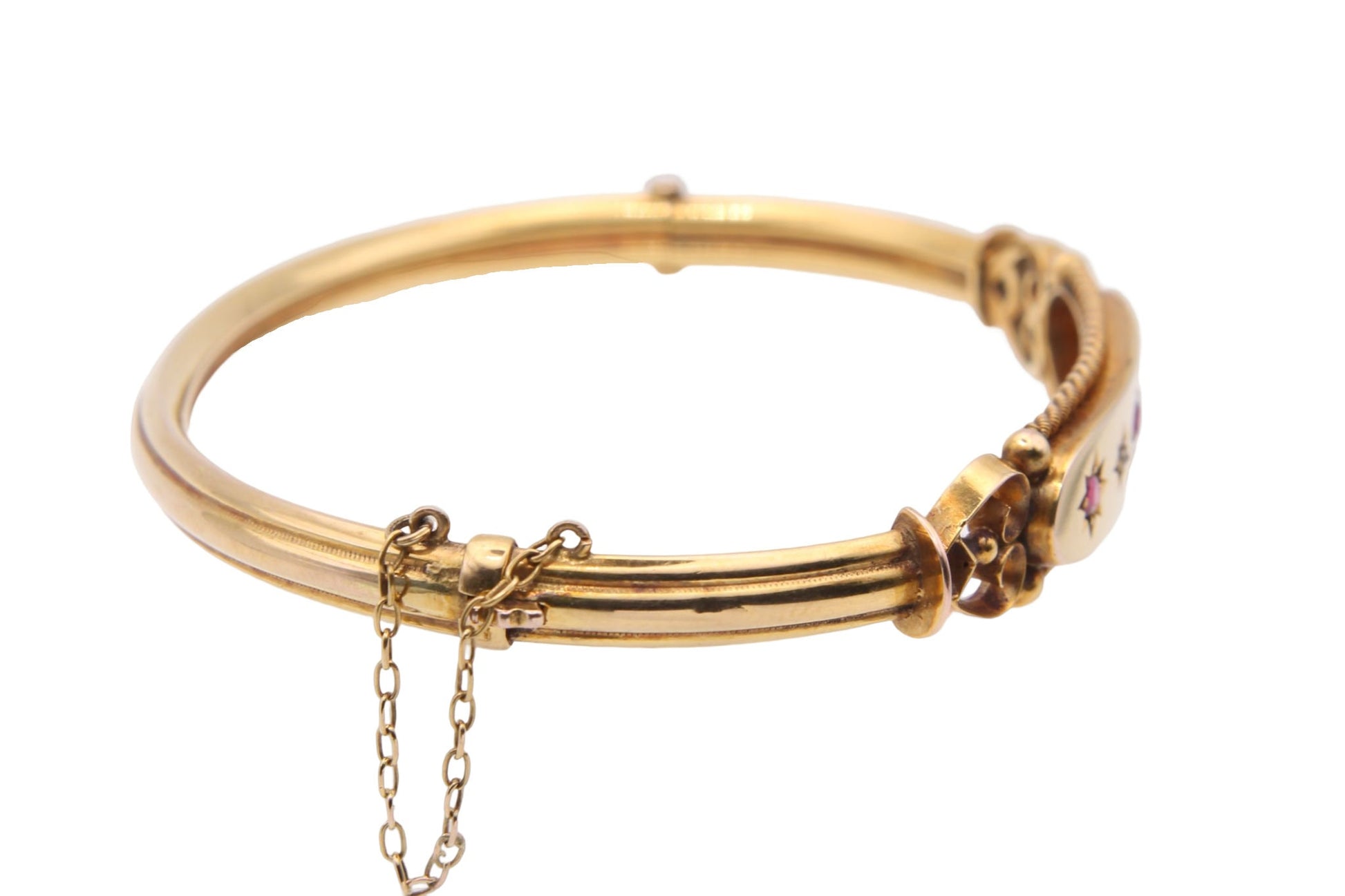 antique-9ct-gold-diamond-ruby-decorative-bangle-1901