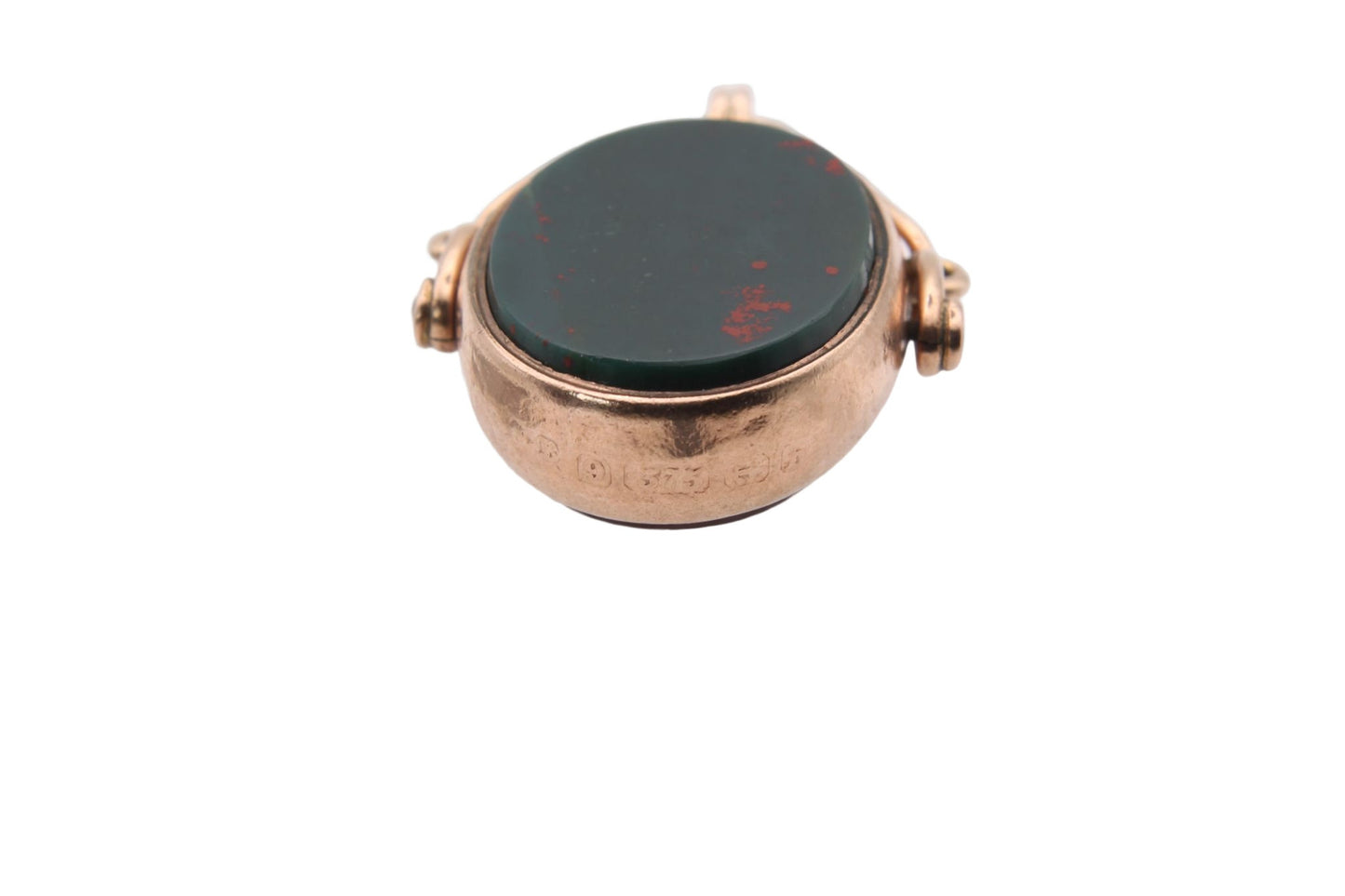 edwardian-9ct-gold-bloodstone-carnelian-swivel-pendant