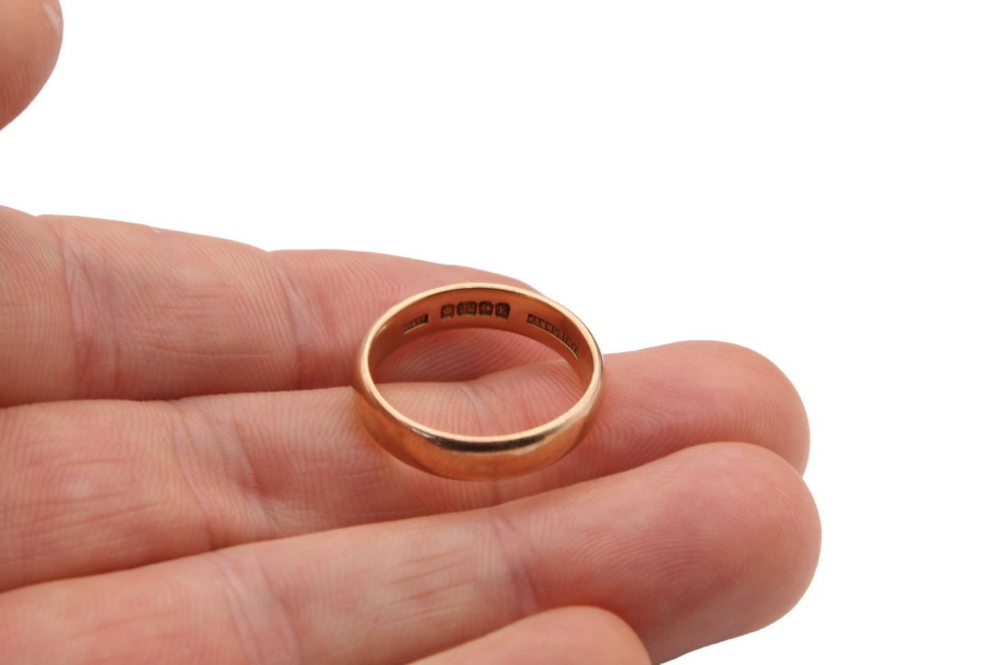 antique-22ct-rose-gold-d-shape-wedding-band-ring-4-5mm-6-1g