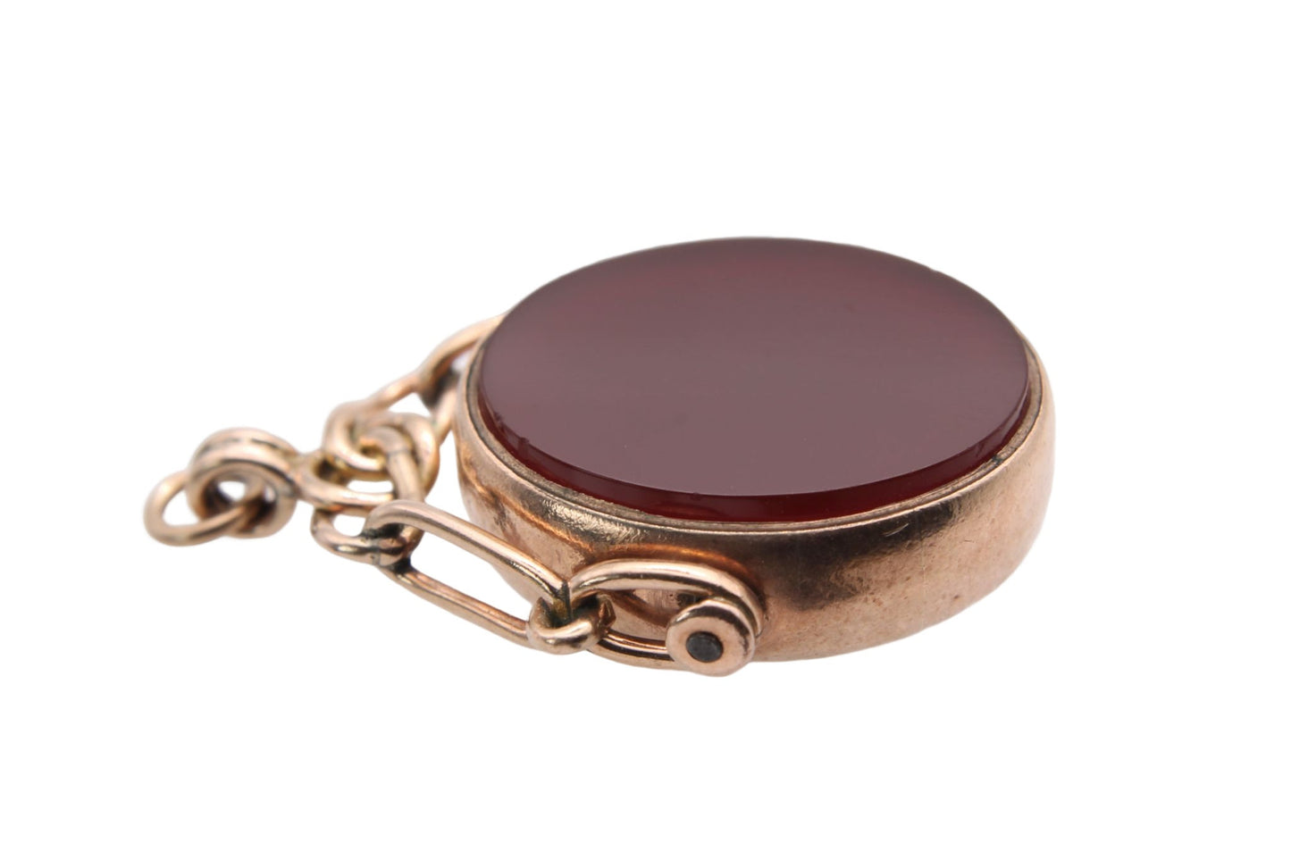 edwardian-9ct-gold-bloodstone-carnelian-swivel-pendant