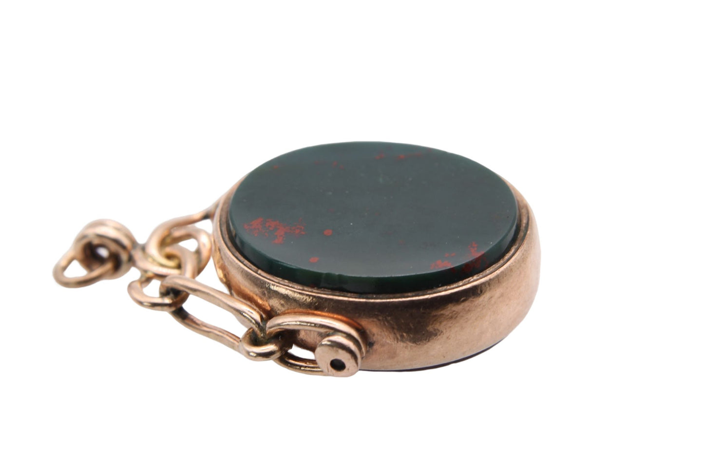 edwardian-9ct-gold-bloodstone-carnelian-swivel-pendant
