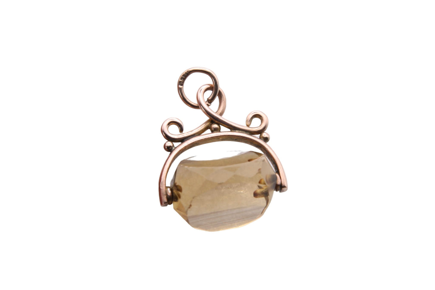 antique-victorian-9ct-gold-citrine-spinner-pendant-fob