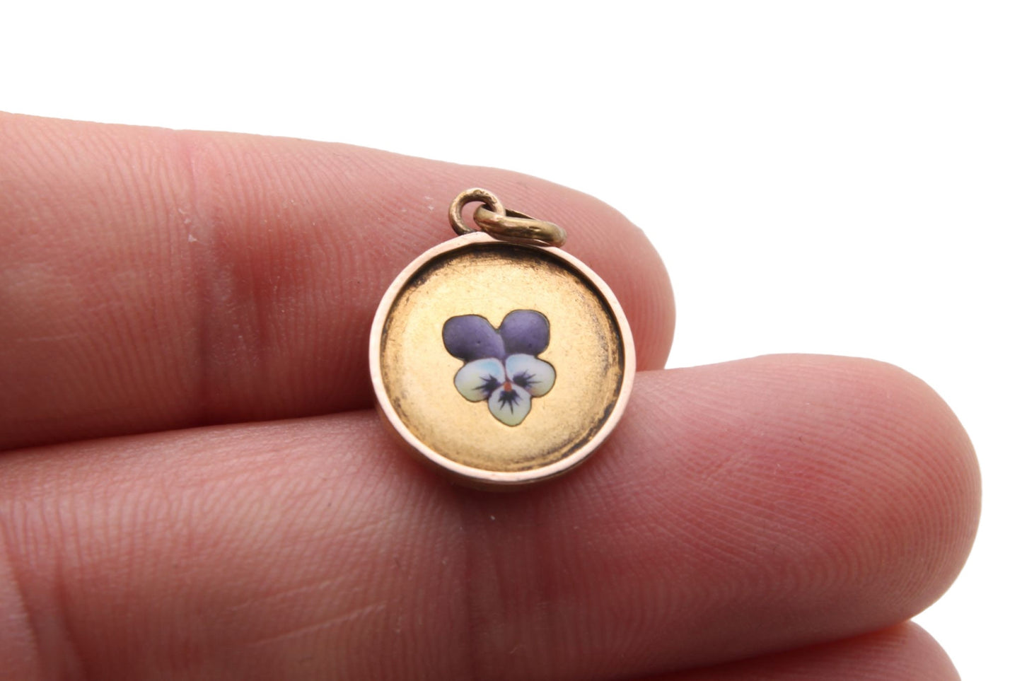 antique-9ct-gold-pansy-flower-pendant-charm