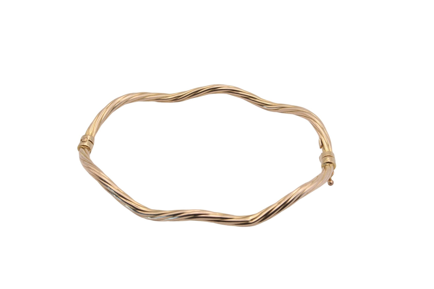 Vintage 9ct Gold Hollow Bangle