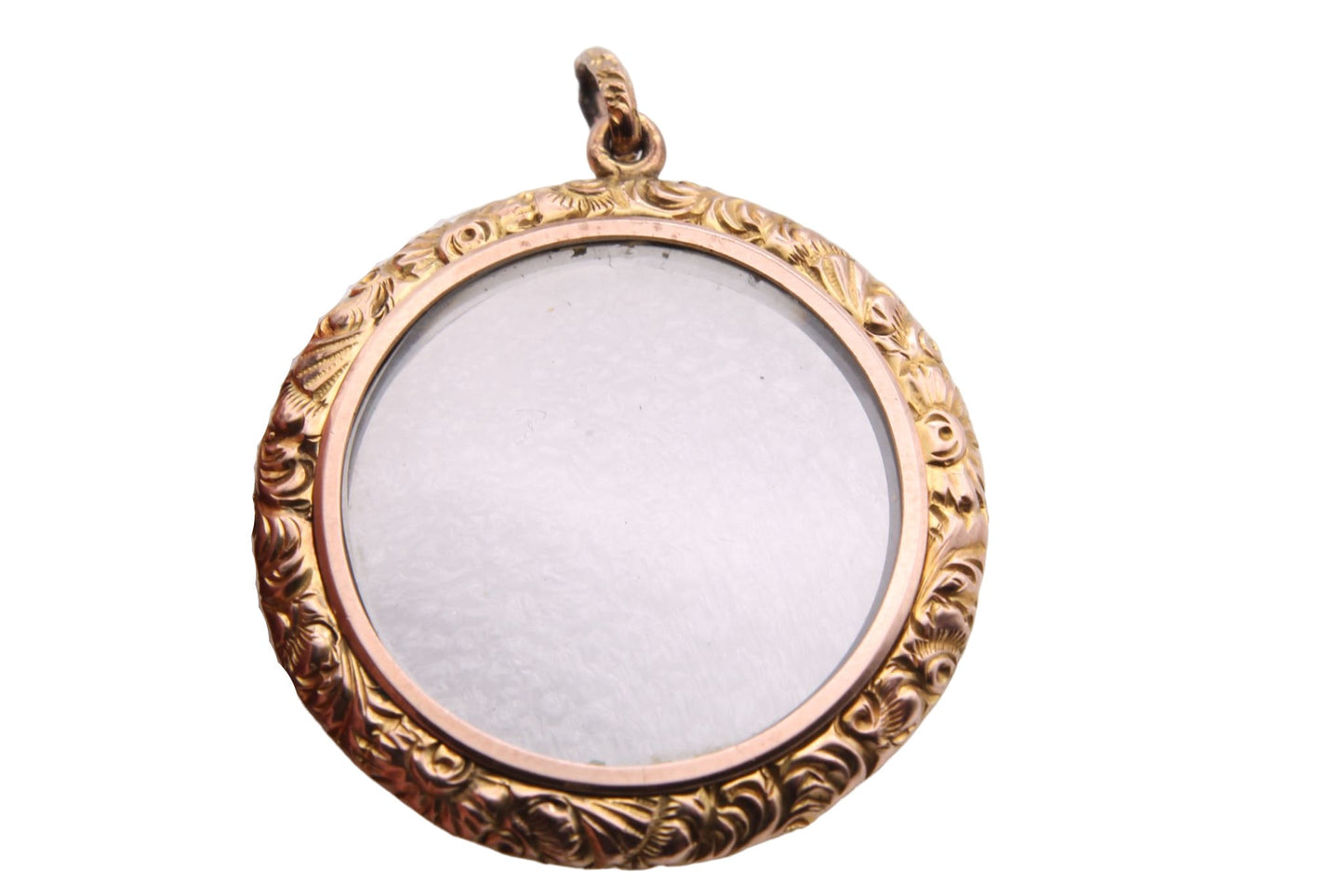 large-antique-chased-9ct-gold-glass-pendant-locket