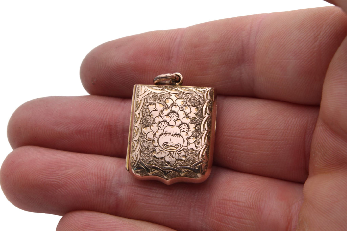 antique-victorian-9ct-gold-forget-me-not-shield-shaped-locket-1891
