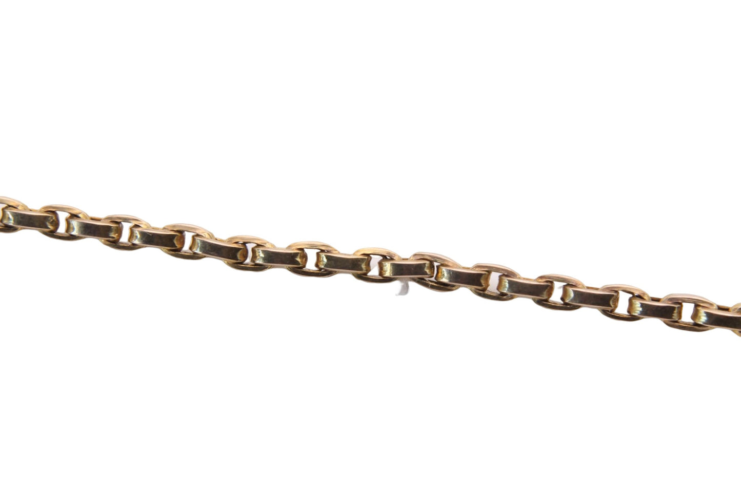 Antique 9ct Gold Belcher Link Necklace, 7g