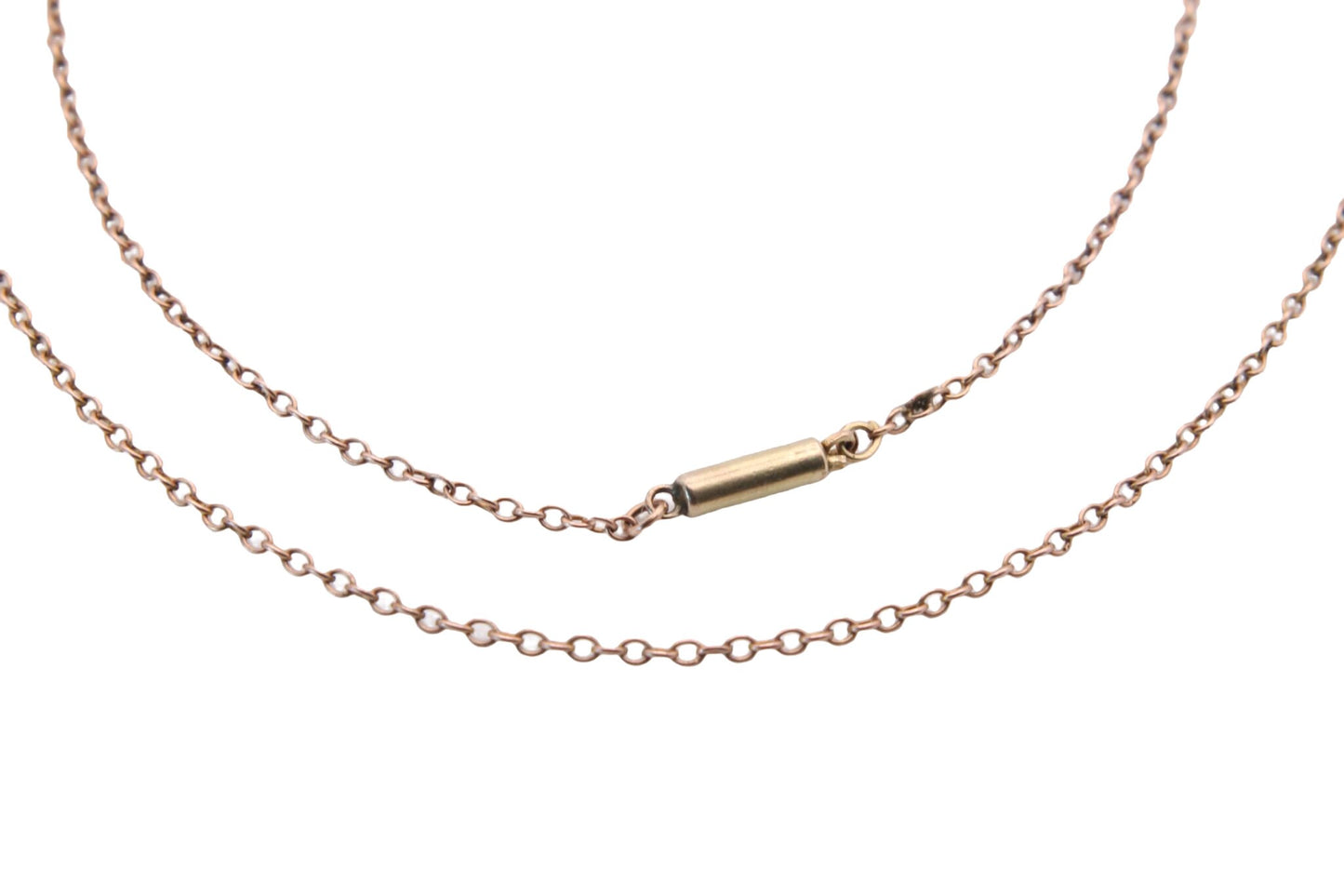 antique-9ct-gold-dainty-rolo-link-necklace-chain