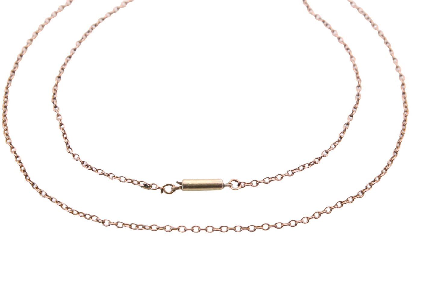 antique-9ct-gold-dainty-rolo-link-necklace-chain