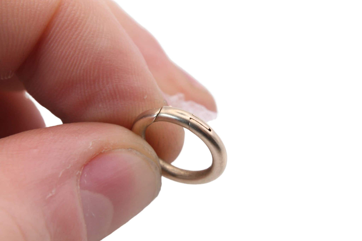 Antique 9ct Rose Gold Hinged Bolt Ring