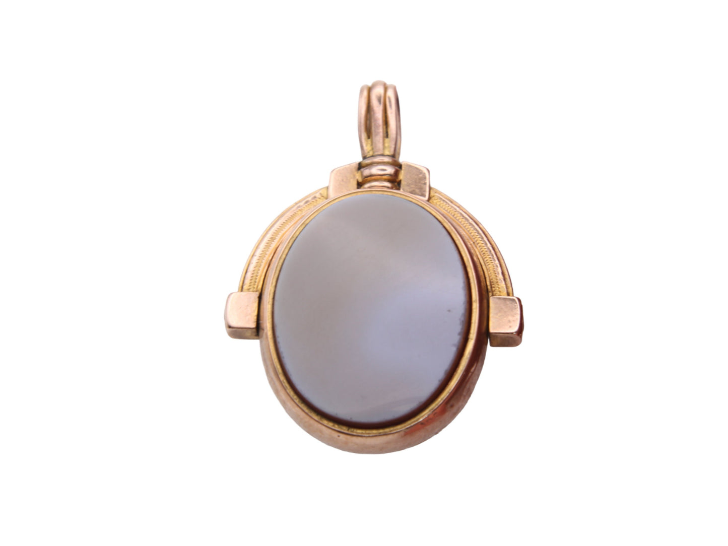Victorian 9ct Gold Carnelian Spinner Fob