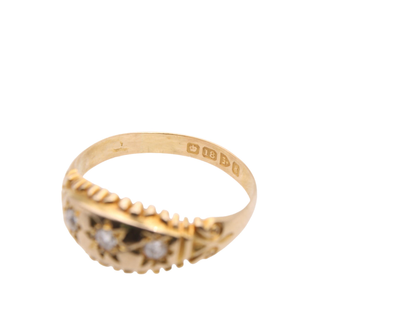 Antique-Edwardian-18ct-Gold-&-Diamond-Gypsy-Ring---1905