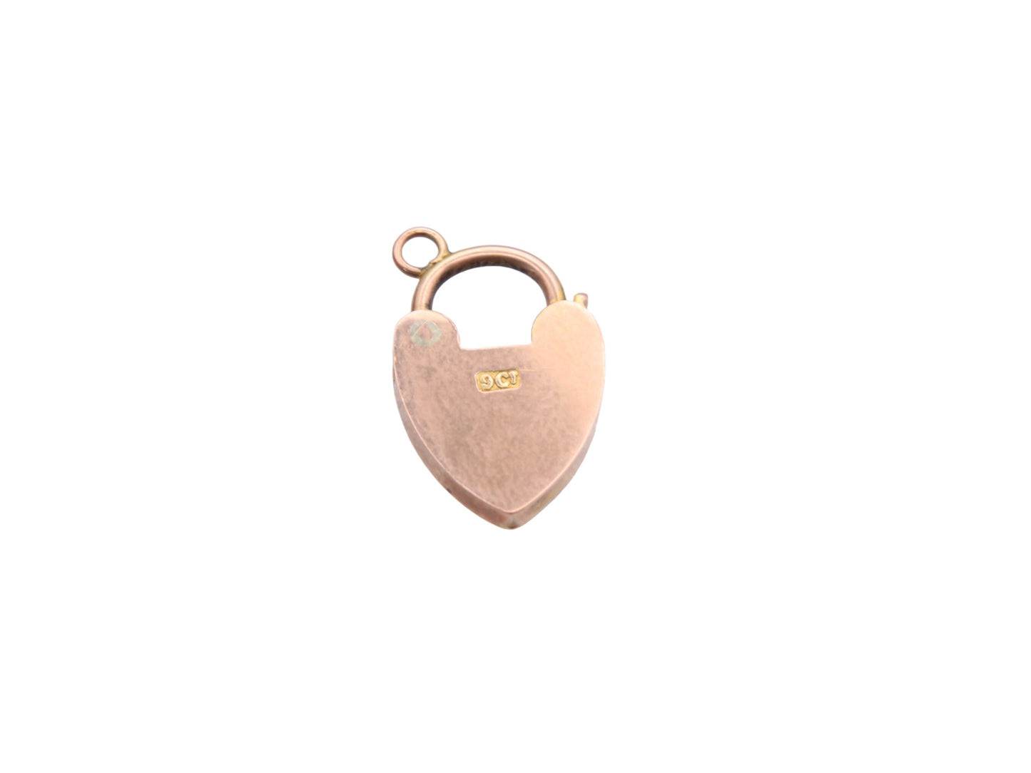 antique-9ct-rose-gold-heart-shaped-padlock-pendant
