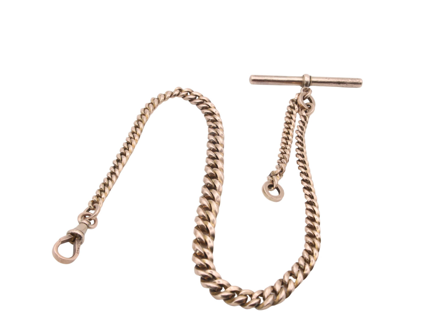 Antique 9ct Gold Graduated Albert Watch Chain, 35.5g
