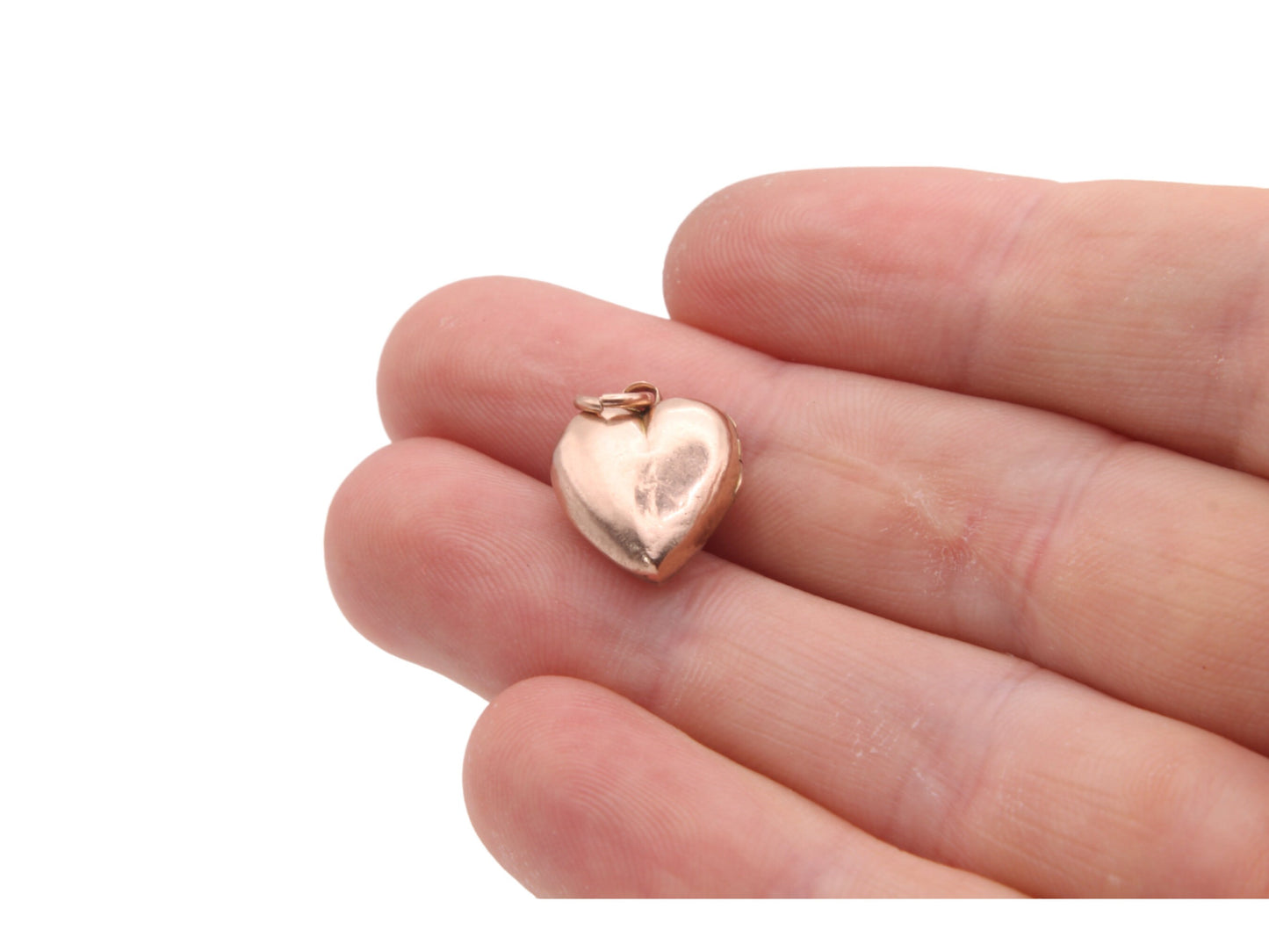 Antique 9ct Gold Turquoise Heart Locket