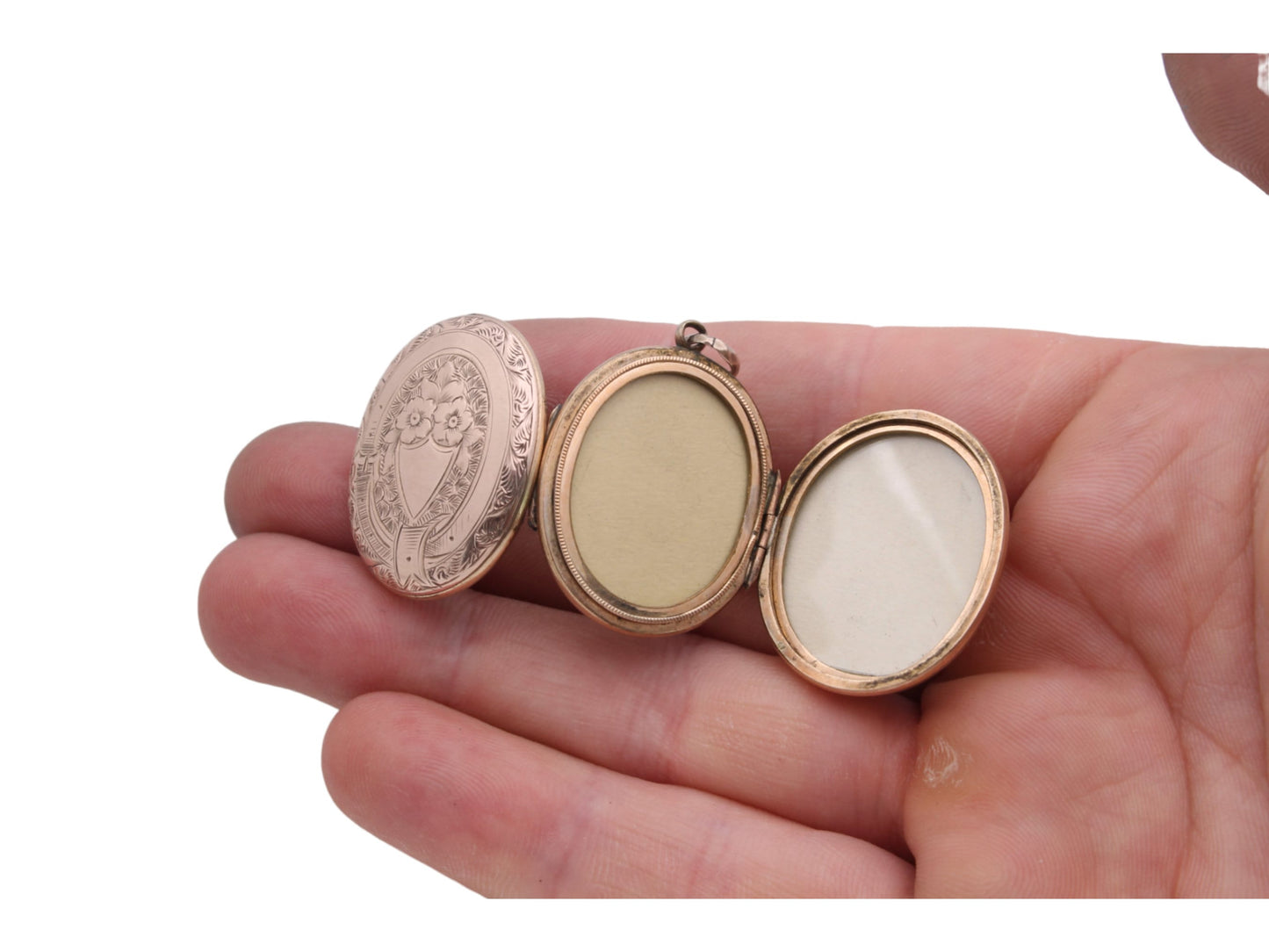 Antique Victorian 9ct Gold Double Opening Locket