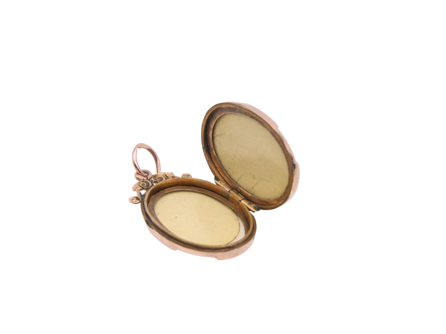 Antique 9ct Gold Foliate Chased Locket