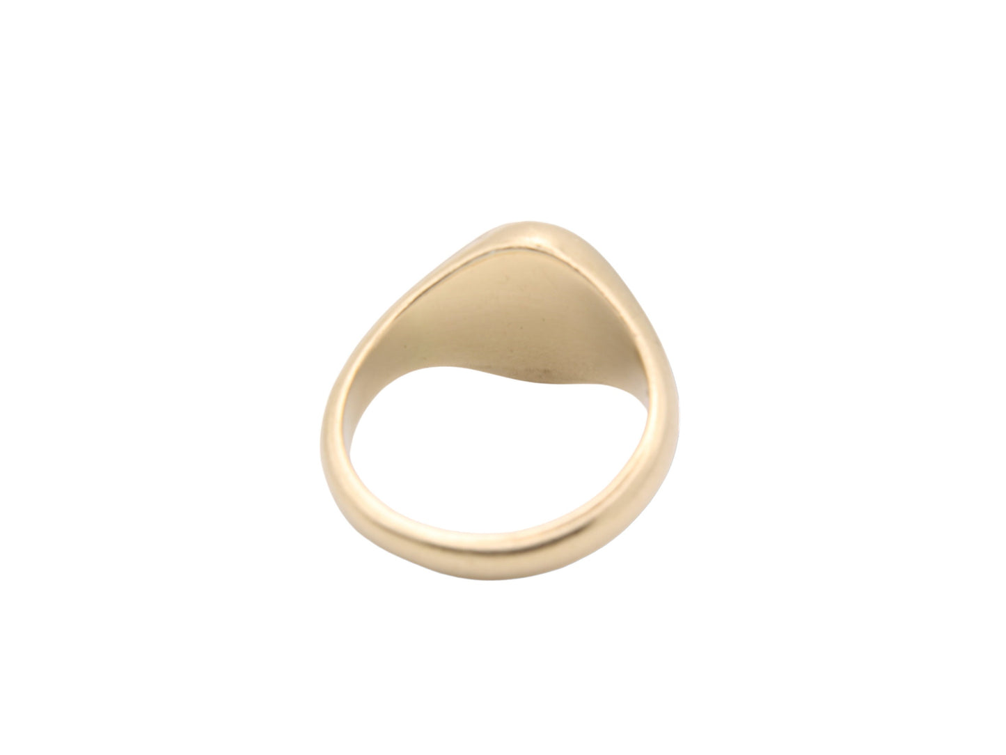 Vintage 18ct Yellow Gold Intaglio Swan Crest Signet Ring