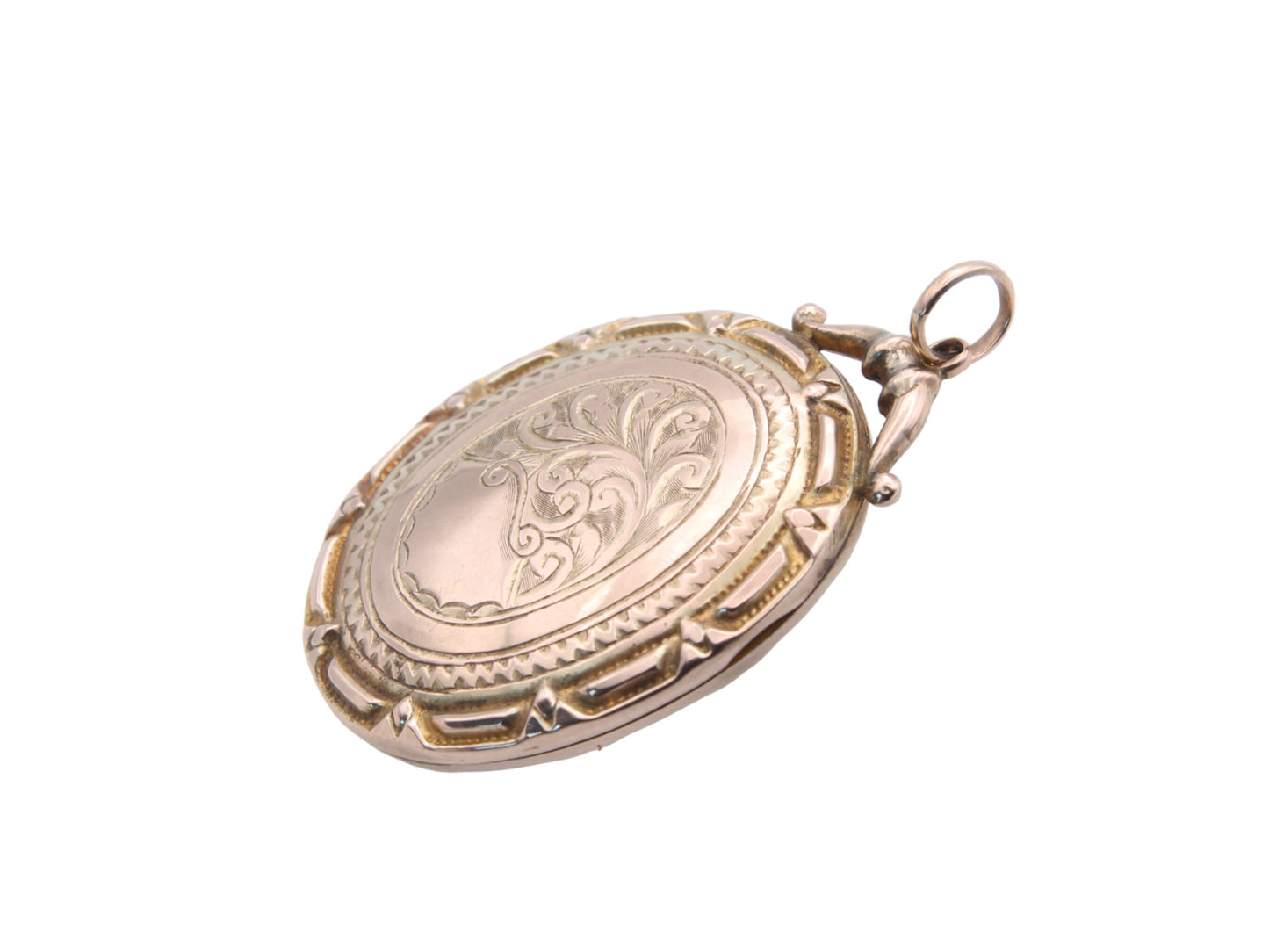 Antique Large 9ct Gold Back & Front Locket