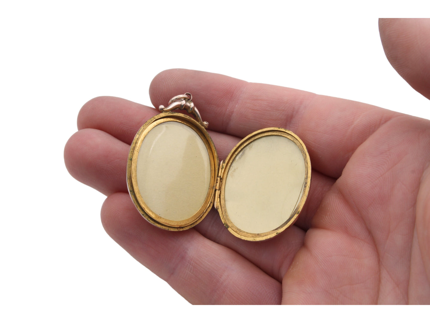 Antique Large 9ct Gold Back & Front Locket
